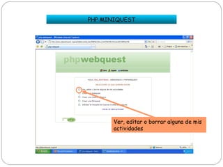 Webquest con php webquest