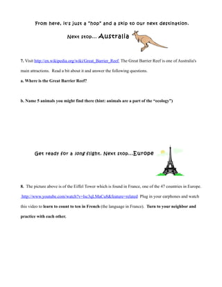 Webquest: Seven Continents