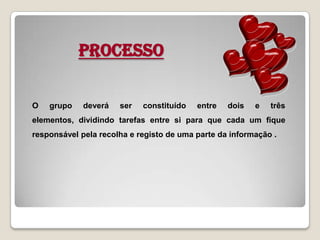 O objectivo é: que ao pesquisarem na Internet, adquiriram conhecimentos sobre  o dia dos namorados.