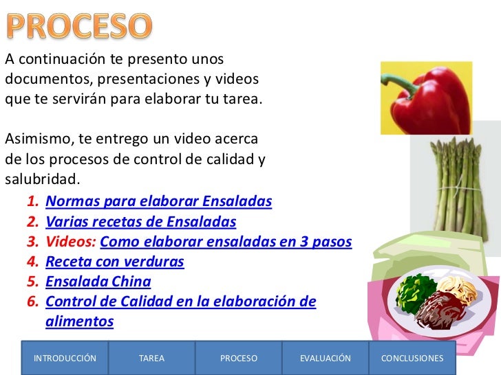 Webquest elaboracion de una ensalada