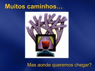 Muitos caminhos… Mas aonde queremos chegar? 