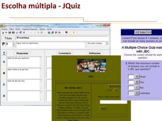 Escolha múltipla - JQuiz

 