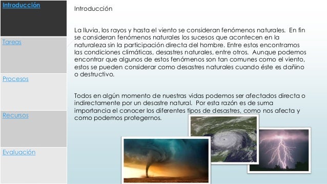 Webquest Fen U00f3menos Naturales