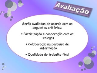 Não se esqueçam de colocar o nome de todos os elementos do grupo.TarefasUtilizem os links sugeridos nos recursos, para responderem às perguntas.Como se chamava o primeiro computador?Em que data foi anunciada a conclusão deste computador?Qual era o seu tamanho?Qual era o seu peso?Qual o nome dos seus criadores?