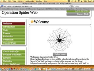 Webquest ss info spec