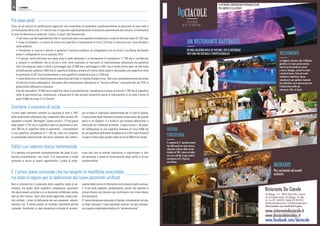 QUISPINEA
PRIMAVERA 2018
10
Il piano degli Interventi contiene La riduzione di oltre il 75%
della potenzialità edificatoria del compendio della fornace Pa-
squaletto in località “Bersaglieri” (piano norma n. 17) che passa
dagli attuali 3.120 mq di superficie netta di pavimento ai pre-
visti 756 mq di superficie netta di pavimento – corrispondenti
a una superficie complessiva di 1.136 mq. Tutto ciò comporta
la contestuale valorizzazione del parco esistente che costitui-
sce un’area di importanza determinante per la città di Spinea.
Il nuovo piano degli interventi contiene la previsione del grande
parco in via Gioberti. A a fronte di una limitata edificazione in
continuità con l’edificato esistente, il piano norma n. 30 preve-
de l’edificazione di una superficie fondiaria di circa 8.500 mq
(e una superficie edificabile complessiva di 2.816 mq) a fronte di
un parco di ben quasi quattro ettari (circa 37.000 mq di verde).
Si è operata una generale riparametrazione dei gradi di pro-
tezione riclassificando i vari livelli. Si è intervenuto in modo
puntuale in alcuni di questi aggiornando il grado di prote-
zione alla luce di attente valutazioni e sopralluoghi in loco
per accertare il grado di conservazione degli edifici e le loro
caratteristiche.
Sono sei gli accordi di pianificazione approvati che consentono di aumentare significativamente la dotazione di aree verdi e
di forestazione della città. Si riuscirà così a migliorare significativamente la dotazione patrimoniale del comune, arricchendola
di aree da destinare al verde per il gioco, lo sport, alla forestazione.
• nell’area a sud del supermercato Pam si riuscirà ad avere una superficie da destinare a verde di oltre due ettari (21.422 mq).
• lungo via Gioberti, si riuscirà ad avere una superficie a forestazione di circa 2.310 mq in continuità con l’area attuale a
verde pubblico.
• Finalmente si riuscirà a definire e garantire il percorso pubblico di collegamento tra via Unità e via Roma facilitando
anche il collegamento con la stazione Sfmr.
• E ancora, verrà realizzata una vasta area a verde attrezzato e a forestazione di complessivi 11.750 mq in via Bennati
e, sempre in via Bennati, ma un pò più a nord, verrà realizzato un intervento di trasformazione urbanistica che garantirà
oltre che adeguati spazi a verde e parcheggio (più di 800 mq a parcheggio e 2481 mq a verde) anche spazi da destinare
all’edificazione pubblica (1654 mq di superficie fondiaria privata all’interno della quale è realizzabile una superficie netta
di pavimento di 827 mq corrispondente a una superficie complessiva pari a 1240 mq).
• trova definizione la trasformazione urbanistica dell’area in località Graspo d’uva. Tale zona, precedentemente destinata
ad attività turistico-alberghiera. Ora passa dalla destinazione alberghiera al “terziario diffuso” riducendo ben del 75% la
potenzialità edificatoria originaria.
Così dai precedenti 10.500 mq di superficie netta di pavimento/sup. complessiva si passa ai previsti 2.700 mq di superficie
netta di pavimento/sup. complessiva. L’attuazione di tale accordo consentirà anche la realizzazione di un’area a verde di
quasi 5.000 mq lungo il rio Cimetto.
Più aree verdi
Contiene il consumo di suolo
Edifici con valenza storico testimoniale
è il primo piano comunale che ha recepito le modifiche concordate
tra stato e regioni per la definizione dei nuovi parametri unificati
Non si utilizzerà più il parametro della superficie netta di pa-
vimento, ma quello della superficie complessiva, parametro
che dovrà essere utilizzato e a cui dovranno conformarsi anche
tutti gli altri comuni. Sono stati anche aggiornati, proprio per-
ché unificati, i criteri di definizione dei vari parametri: altezza,
distanza, ecc. è anche questo un risultato importante perché
consente, finalmente, di dare attuazione a principi di armoniz-
zazione delle norme di riferimento tra le diverse realtà comuna-
li. In tal modo operatori, professionisti, tecnici che operano in
comuni diversi non dovrano più confrontarsi con criteri diversi
di misurazione.
E l’amministrazione comunale di Spinea, introducendo nel pia-
no degli interventi i nuovi parametri unificati, ha dato attuazio-
ne a questo importante obiettivo di “armonizzazione”.
SI OFFRONO CONVENZIONI PERSONALIZZATE
PER IMPRESE ED AZIENDE
IN UNA LOCATION RICCA DI FASCINO, CHE SI DISTINGUE
PER CURA NEI DETTAGLI E PROFESSIONALITà RICEVIMENTI
MURANO
Ristorante Do Ciacole
Via Malpaga, 114 - 30034 Olmo di Mira - Venezia
con il navigatore inserire: Via Malpaga, 126 Mira
Tel - Fax 041 5600748 - Mobile 338 9052033
info@ristorantedociacole.it - info@dociacoleinrelais.it
Chiuso domenica sera e lunedì tutto il giorno
www.ristorantedociacole.it
www.dociacoleinrelais.it
www.facebook.com/dociacole
NUOVA
STRUTTURA
Le eleganti e spaziose sale, il delizioso
giardino e la nuova piscina esterna
sono la cornice ideale per pranzi
o cene in famiglia, incontri tra amici
o break di lavoro, feste ed eventi
cerimonie e matrimoni, lauree,
compleanni e per qualsiasi momento
da condividere con le persone più care.
A disposizione anche per
catering in villa o in barca.
Si compone di 11 spaziose camere
due delle quali con vasca Jacuzzi,
minuzioso restauro della cascina
risalente al 500, camere arredate
con cura e dotate di ogni comfort:
connessione wi-fi, frigo bar,
area fitness.
Per cerimonie ed eventi
esclusivi.
 