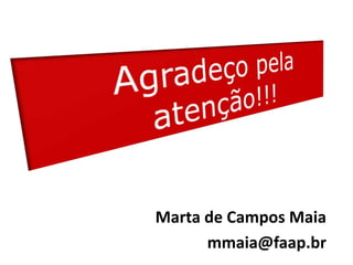 Marta Maia na FAAP