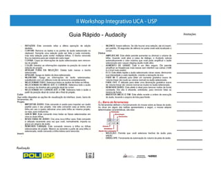 Guia Rápido - Audacity
 