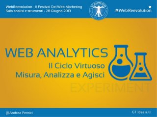 Web Analytics Experiment: Il Ciclo Virtuoso Misura, Analizza e Agisci - Il Festival Del Web Marketing 2013