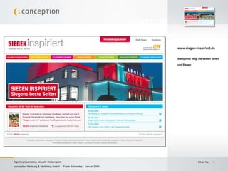 www.siegen-inspiriert.de Stadtportal zeigt die besten Seiten von Siegen SONSTIGE 