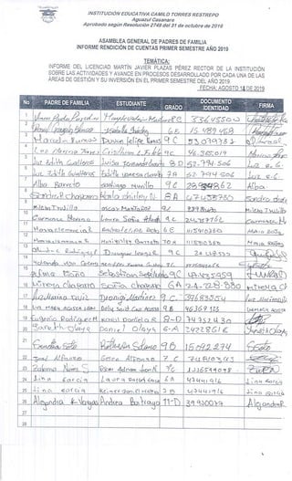 RENDICION DE CUENTAS 2019