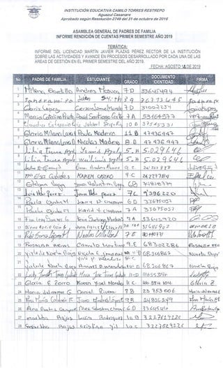 RENDICION DE CUENTAS 2019