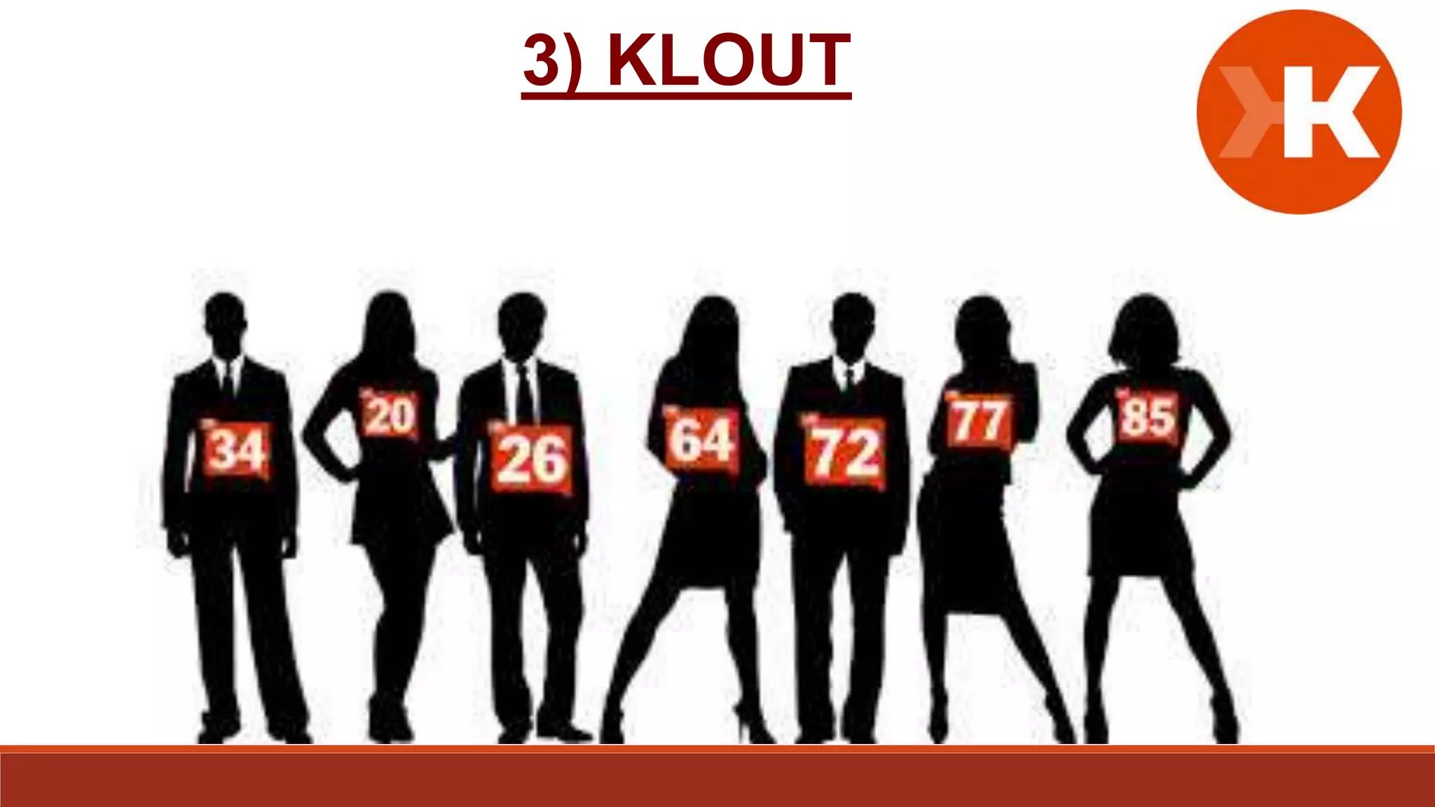 3) KLOUT
 