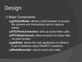 WebRTC presentation to explain web real time communication | PPTX