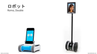 ロボット
Romo, Double
www.doublerobotics.comtwitter.com/romotivejp
 