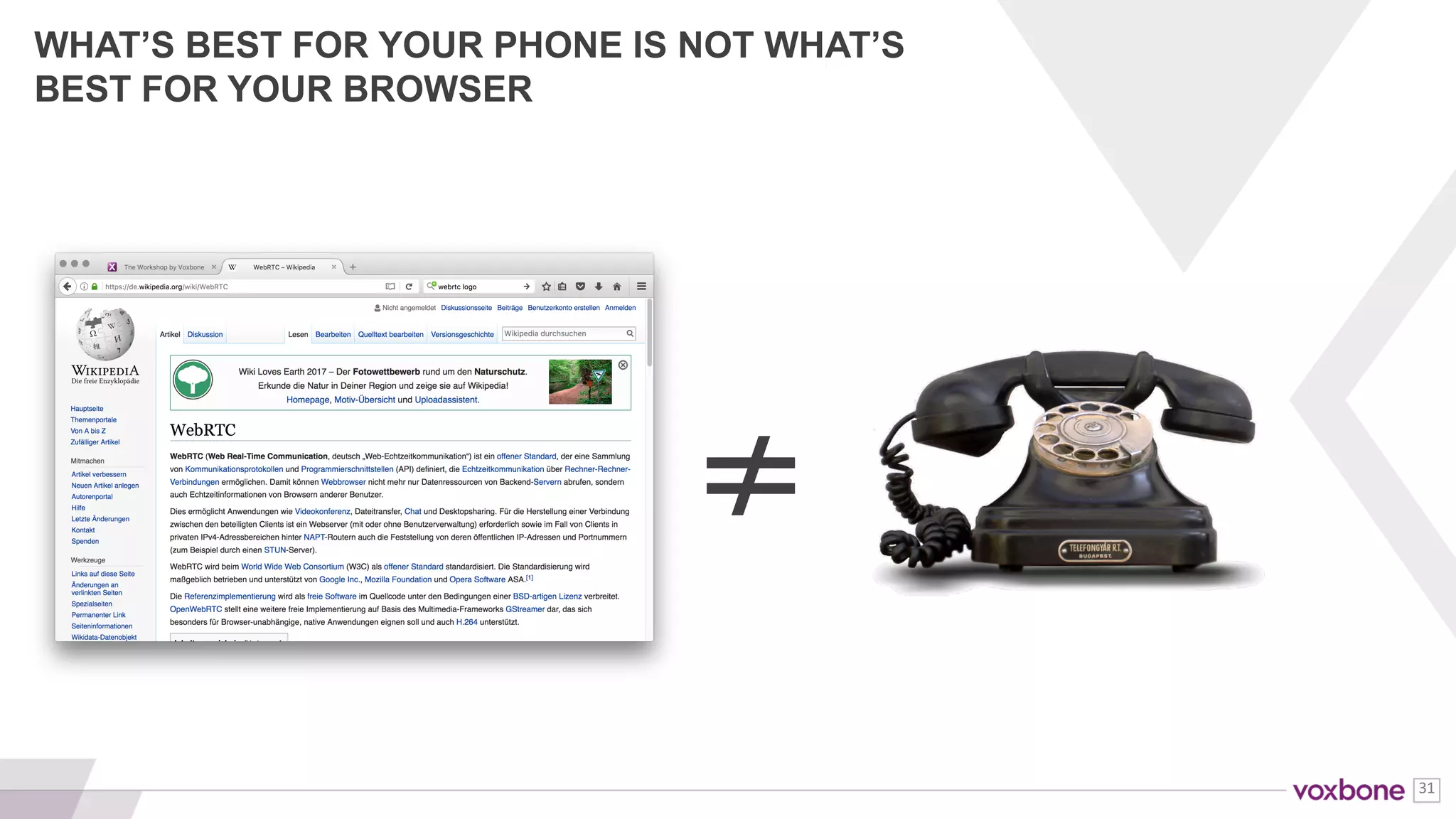 31
WHAT’S BEST FOR YOUR PHONE IS NOT WHAT’S
BEST FOR YOUR MOBILE APP
≠
Main concerns: load time, latency,
background behavior, battery
consumption
 