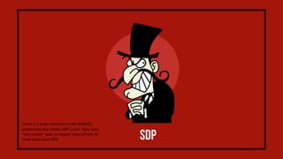28
Many ORTC objects are already in WebRTC 1.0
PeerConnection
.getSenders()
.getReceivers()
// Name TBD
.addTransceiver(kind)
.sctp
...
RtpSender
.track
.transport
.getCapabilities()
.getParameters()
.setParameters(params)
.replaceTrack(track)
...
RtpReceiver
.track
.transport
.getCapabilities()
.getContributingSources()
...
DtlsTransport
.transport
.state
.getRemoteCertificates()
.onstatechange
...
IceTransport
.state
.getLocalParameters(),
.getRemoteParameters(),
.getLocalCandidates()
.getRemoteCandidates()
.getSelectedCandidatePair()
.onstatechange
...
SctpTransport
.transport
DataChannel
.transport
RtpParameters
.codecs
.encodings
...
RtpCodecParameters
(read only)
.mimeType
.payloadType
...
RtpEncodingParameters
.active
.maxBandwidth
(read only)
.ssrc
...
IceParameters
(read only)
.usernameFragment
.password
DtlsParameters
...
Source: https://docs.google.com/presentation/d/1oDVgPQtYpQNRkgiP51OQJS1sOW6mjWcGvp129Bovd28
ORTC was originally an alternative WebRTC standard
without SDP but evolved into the future version of
WebRTC. It is already built into mainline WebRTC
standards and more ORTC concepts are coming.
 