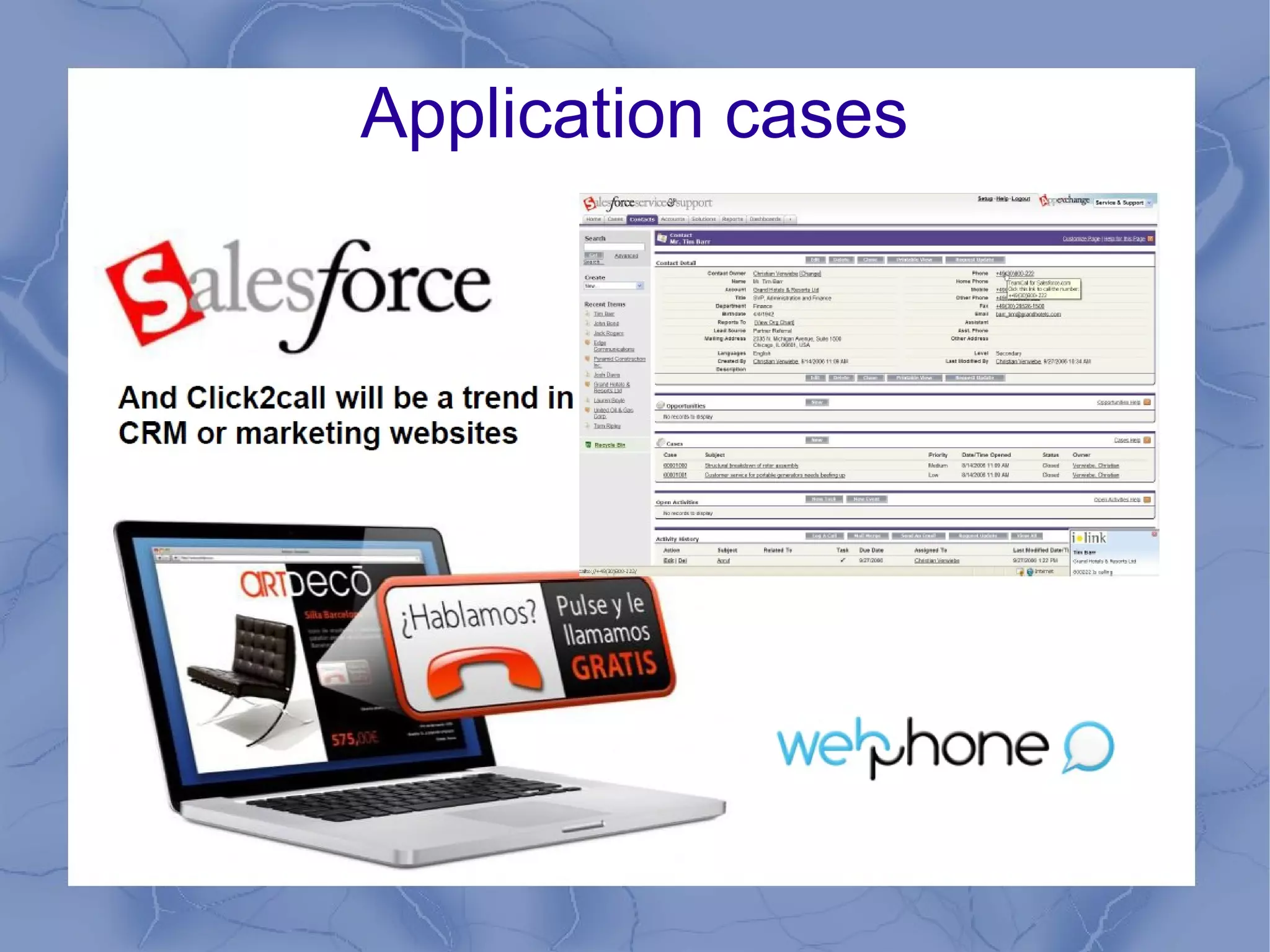 Application cases

 