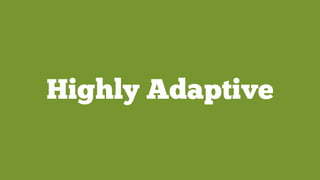Highly Adaptive
 