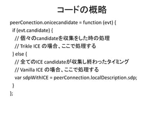 Vanilla ICE によるシグナリング
 