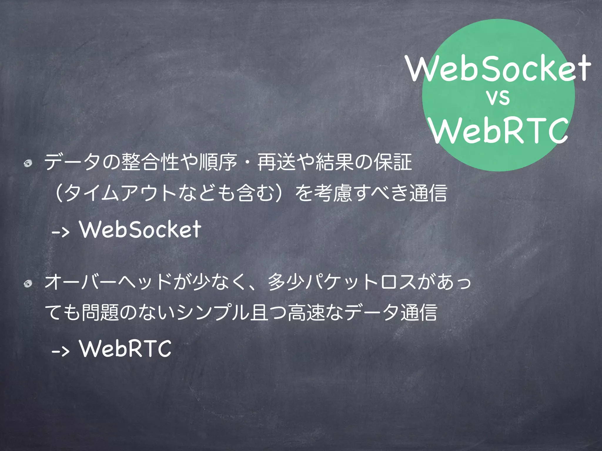 WebRTC(P2P)
transport
UDP / unicast
Local Machine Local Machine
Signaling
Server
STUN TURN
Server
 