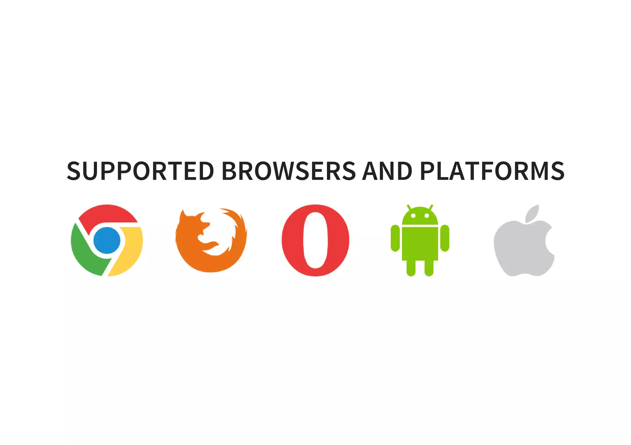 SUPPORTED BROWSERS AND PLATFORMS
 