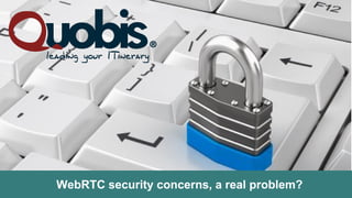 WebRTC security concerns, a real problem?
 