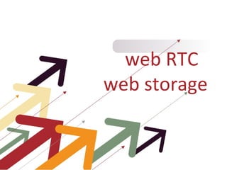 web RTC
web storage
 