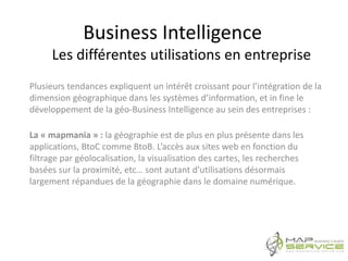 Business Intelligence
Les différentes utilisations en entreprise
Plusieurs tendances expliquent un intérêt croissant pour ...