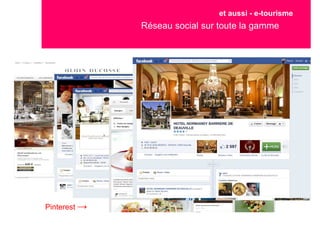 Réseau social sur toute la gamme
et aussi - e-tourisme
Pinterest →
 