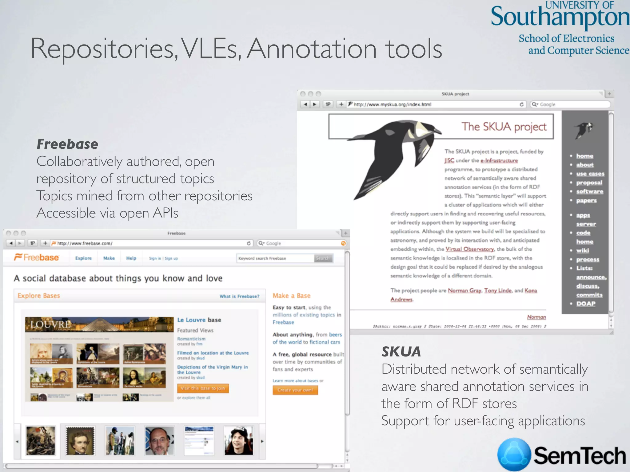 SemTech Survey - Web Science 2009 Conference