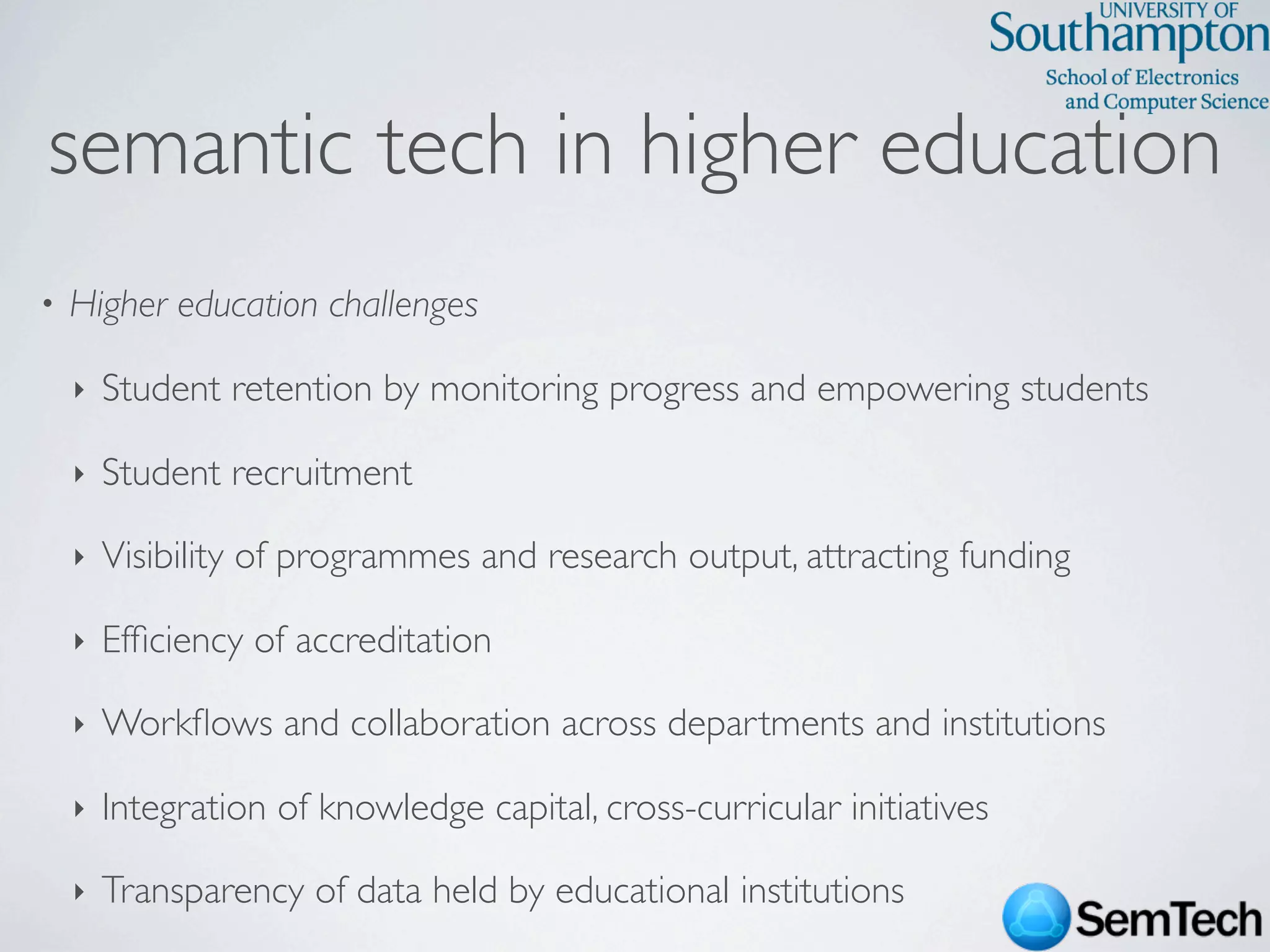 SemTech Survey - Web Science 2009 Conference