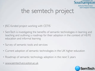 SemTech Survey - Web Science 2009 Conference