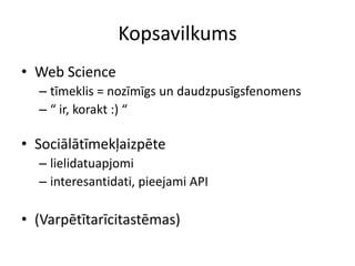 Web Science - 1. lekcija Slide 25
