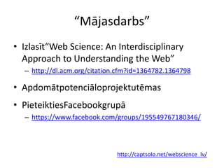 Web Science - 1. lekcija Slide 29