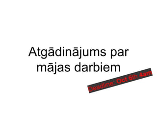UzdevumsKad zināma datu kopa jau ir savākta...Tokenizācija: “normālie” vārdi, skaitļi, citi (..), “liekie”(Sakārtots) biežumsaraksts: vārdformas un to lietojumu skaitsNovērojumi, secinājumi?