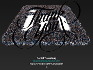 Daniel Tunkelang
dtunkelang@linkedin.com
https://linkedin.com/in/dtunkelan
g
 