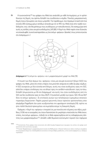 4. ∏ ·Ó¿Ï˘ÛË ÙÔ˘ Web



86      ∏ Û˘ÓÂÎÙÈÎﬁÙËÙ·135 ÙÔ˘ ÁÚ¿ÊÔ˘ ÙÔ˘ Web ¤¯ÂÈ ·Ó·Ï˘ıÂ› ÌÂ Î¿ıÂ ÏÂÙÔÌ¤ÚÂÈ·, ÌÂ ÙË ¯Ú‹ÛË
      ‰ÂÈÎÙÒÓ ÙË˜ ‰ÔÌ‹˜, ÙÔ˘ ÙÚﬁÔ˘ ‰ËÏ·‰‹ Ô˘ Û˘Ó‰¤ÔÓÙ·È ÔÈ ÎﬁÌ‚ÔÈ. ¶ÔÈÎ›ÏÂ˜ Ì·ÎÚÔÛÎÔÈÎ¤˜
      ‰ÔÌ¤˜ ¤¯Ô˘Ó ÍÂ¯ˆÚ›ÛÂÈ Î·È ¤¯Ô˘Ó ÌÂÙÚËıÂ›. °È· ·Ú¿‰ÂÈÁÌ·, ¤Ó· ¤Ú·ÛÌ· (crawl) ·ﬁ ¤Ó·
      Û‡ÓÔÏÔ 200 ÂÎ·ÙÔÌÌ˘Ú›ˆÓ ÛÂÏ›‰ˆÓ ·ÔÎ¿Ï˘„Â ﬁÙÈ ÙÔ 90% ÙÔ˘ Web Â›Ó·È ÛÙËÓ Ú¿ÍË Û˘Ó-
      ‰Â‰ÂÌ¤ÓÔ, ÂÓÒ, Â¿Ó ıÂˆÚ‹ÛÔ˘ÌÂ ÙÔ˘˜ Û˘Ó‰¤ÛÌÔ˘˜ ÌË Î·ÙÂ˘ı˘ÓÙÈÎÔ‡˜, 56 ÂÎ·ÙÔÌÌ‡ÚÈ· ·ﬁ
      ·˘Ù¤˜ ÙÈ˜ ÛÂÏ›‰Â˜ Â›Ó·È ÈÛ¯˘Ú¿ Û˘Ó‰Â‰ÂÌ¤ÓÂ˜ [49] [80]. ∏ ‰ÔÌ‹ ÙÔ˘ Web ·ÚﬁÙÈ Â›Ó·È ‰‡ÛÎÔÏÔ
      Ó· ·ÔÎ·Ï˘ÊıÂ›, Û˘¯Ó¿ ·Ó··ÚÈÛÙ¿Ù·È ˆ˜ ¤Ó· Û¯‹Ì· «ÊÈﬁÁÎÔ˘» (bowtie), ﬁˆ˜ ·ÔÙ˘ÒÓÂÙ·È
      ÛÙÔ ¢È¿ÁÚ·ÌÌ· 4.1.




      ¢È¿ÁÚ·ÌÌ· 4.1 ∆Ô Û¯‹Ì· ÙÔ˘ «ÊÈﬁÁÎÔ˘» Î·È Ë ÌÔÚÊÔÎÏ·ÛÌ·ÙÈÎ‹ ÌÔÚÊ‹ ÙÔ˘ Web [78]

        ∏ ¤ÓˆÛË ÙˆÓ ‰‡Ô ¿ÎÚˆÓ ÙÔ˘ «ÊÈﬁÁÎÔ˘» Â›Ó·È ÌÈ· ÈÛ¯˘Ú¿ Û˘ÓÂÎÙÈÎ‹ ‰¤ÛÌË (SCC) ÙÔ˘
      ÁÚ¿ÊÔ˘ ÙÔ˘ Web, Ì¤Û· ÛÙÔ ÔÔ›Ô ˘¿Ú¯ÂÈ ¤Ó· ÌÔÓÔ¿ÙÈ ·Ó¿ÌÂÛ· ÛÂ Î¿ıÂ ˙Â˘Á¿ÚÈ ÎﬁÌ‚ˆÓ.
      ∏ SCC Û˘ÓÔÚÂ‡ÂÈ ÌÂ ‰‡Ô Û‡ÓÔÏ· ·ﬁ ‰¤ÛÌÂ˜: ·˘Ù¤˜ Ô˘ Â›Ó·È Û˘Ó‰ÂÌ¤ÓÂ˜ ÚÔ˜ ÙËÓ SCC,
      ·ÏÏ¿ ‰ÂÓ ˘¿Ú¯ÂÈ Û‡Ó‰ÂÛÌÔ˜ Ô˘ Ó· Ô‰ËÁÂ› ÚÔ˜ ÙËÓ ·ÓÙ›ıÂÙË Î·ÙÂ‡ı˘ÓÛË, ÚÔ˜ Ù· ›Ûˆ,
      ‰ËÏ·‰‹ (ÛËÌÂÈÒÓÂÙ·È ÌÂ π¡ ÛÙÔ ‰È¿ÁÚ·ÌÌ·)Ø Î·È ·˘Ù¤˜ Ô˘ Â›Ó·È Û˘Ó‰Â‰ÂÌ¤ÓÂ˜ ·ﬁ ÙËÓ
      SCC Î·È ‰ÂÓ Û˘Ó‰¤ÔÓÙ·È ÚÔ˜ Ù· ›Ûˆ (OUT). ∏ Û˘Û¯¤ÙÈÛË ÌÂÙ·Í‡ ÙˆÓ ÙÚÈÒÓ, SCC, IN Î·È OUT
      ‰›ÓÂÈ ÙÔ Û¯‹Ì· «ÊÈﬁÁÎÔ˘». √È ÂÈÏÔÎ¤˜ ·˘ÙÒÓ ÙˆÓ ÙÔÔÏÔÁÈÎÒÓ Â˘ÚËÌ¿ÙˆÓ ··ÈÙÔ‡Ó
      ÂÚ·ÈÙ¤Úˆ ‰ÈÂÚÂ‡ÓËÛË. ¶·ÚﬁÙÈ ÌÂÚÈÎÔ› ÂÚÂ˘ÓËÙ¤˜ ¤¯Ô˘Ó ÚÔÙÂ›ÓÂÈ ÙÚÔÔÔÈ‹ÛÂÈ˜ ÛÙÔÓ
      ·ÏÁﬁÚÈıÌÔ PageRank ¤ÙÛÈ ÒÛÙÂ Ó· ·ÍÈÔÔÈ‹ÛÂÈ ÙËÓ ˘ÊÈÛÙ¿ÌÂÓË ÙÔÔÏÔÁ›· [18], Ú¤ÂÈ Ó·
      Á›ÓÂÈ ÔÏÏ‹ ‰Ô˘ÏÂÈ¿ ÚÔÎÂÈÌ¤ÓÔ˘ Ó· ÂÎÌÂÙ·ÏÏÂ˘ÙÔ‡ÌÂ ÙÈ˜ ‰È·ÎÚÈÙ¤˜ ‰ÔÌ¤˜.
        ¶Ú¿ÁÌ·ÙÈ, Ë ‰ÔÌ‹ ÙÔ˘ «ÊÈﬁÁÎÔ˘» ÂÈÎÚ·ÙÂ› ÛÂ ÌÈ· ÔÈÎÈÏ›· ·ﬁ ÎÏ›Ì·ÎÂ˜ Î·È Ù¿ÍÂÈ˜ ÌÂÁ¤-
      ıÔ˘˜. √ Dill Î·È ÔÈ Û˘ÓÂÚÁ¿ÙÂ˜ ÙÔ˘ ¤¯Ô˘Ó ‰È·ÈÛÙÒÛÂÈ ﬁÙÈ ÌÈÎÚﬁÙÂÚ· ˘ÔÛ‡ÓÔÏ· ÙÔ˘ Web ¤¯Ô˘Ó,
      Â›ÛË˜, ¤Ó· Û¯‹Ì· «ÊÈﬁÁÎÔ˘», ¤Ó‰ÂÈÍË ﬁÙÈ ÙÔ Web ¯·Ú·ÎÙËÚ›˙ÂÙ·È ·ﬁ ÙÈ˜ ÂÓ‰È·Ê¤ÚÔ˘ÛÂ˜ È‰Èﬁ-
      ÙËÙÂ˜ ÙˆÓ ÌÔÚÊÔÎÏ·ÛÌ¿ÙˆÓ136. ¢ËÏ·‰‹, Î¿ıÂ ıÂÌ·ÙÈÎ¿ ÂÓÔÔÈËÌ¤ÓË ÂÚÈÔ¯‹ ¤¯ÂÈ ·ÚﬁÌÔÈ·

www
      135 Connectivity. ŒÓ·˜ ÁÚ¿ÊÔ˜ Â›Ó·È Û˘ÓÂÎÙÈÎﬁ˜ Â¿Ó Î¿ıÂ ˙Â˘Á¿ÚÈ ‰È·ÊÔÚÂÙÈÎÒÓ ÎÔÚ˘ÊÒÓ Ô˘ ·Ó‹ÎÂÈ ÛÙÔ ÁÚ¿ÊÔ ·˘Ùﬁ
      ·ÔÙÂÏÂ›Ù·È ·ﬁ Û˘ÓÂÎÙÈÎ¤˜ ÎÔÚ˘Ê¤˜.
      136 Fractal. ªÔÚÊﬁÎÏ·ÛÌ· ‹ ÌÔÚÊÔÎÏ·ÛÌ·ÙÈÎﬁ Û‡ÓÔÏÔ ÛÙ· ª·ıËÌ·ÙÈÎ¿, ÙË º˘ÛÈÎ‹ ·ÏÏ¿ Î·È ÛÂ ¿ÏÏÂ˜ ÂÈÛÙ‹ÌÂ˜ ÔÓÔÌ¿˙ÂÙ·È
      ¤Ó· ÁÂˆÌÂÙÚÈÎﬁ Û¯‹Ì· Ô˘ Â·Ó·Ï·Ì‚¿ÓÂÙ·È ·˘ÙÔ‡ÛÈÔ ÛÂ ¿ÂÈÚÔ ‚·ıÌﬁ ÌÂÁ¤ı˘ÓÛË˜, ÎÈ ¤ÙÛÈ Û˘¯Ó¿ ·Ó·Ê¤ÚÂÙ·È ˆ˜ «·Â›Úˆ˜
      ÂÚ›ÏÔÎÔ».
 