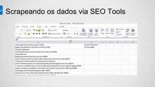 Scrapeando os dados via SEO Tools
 