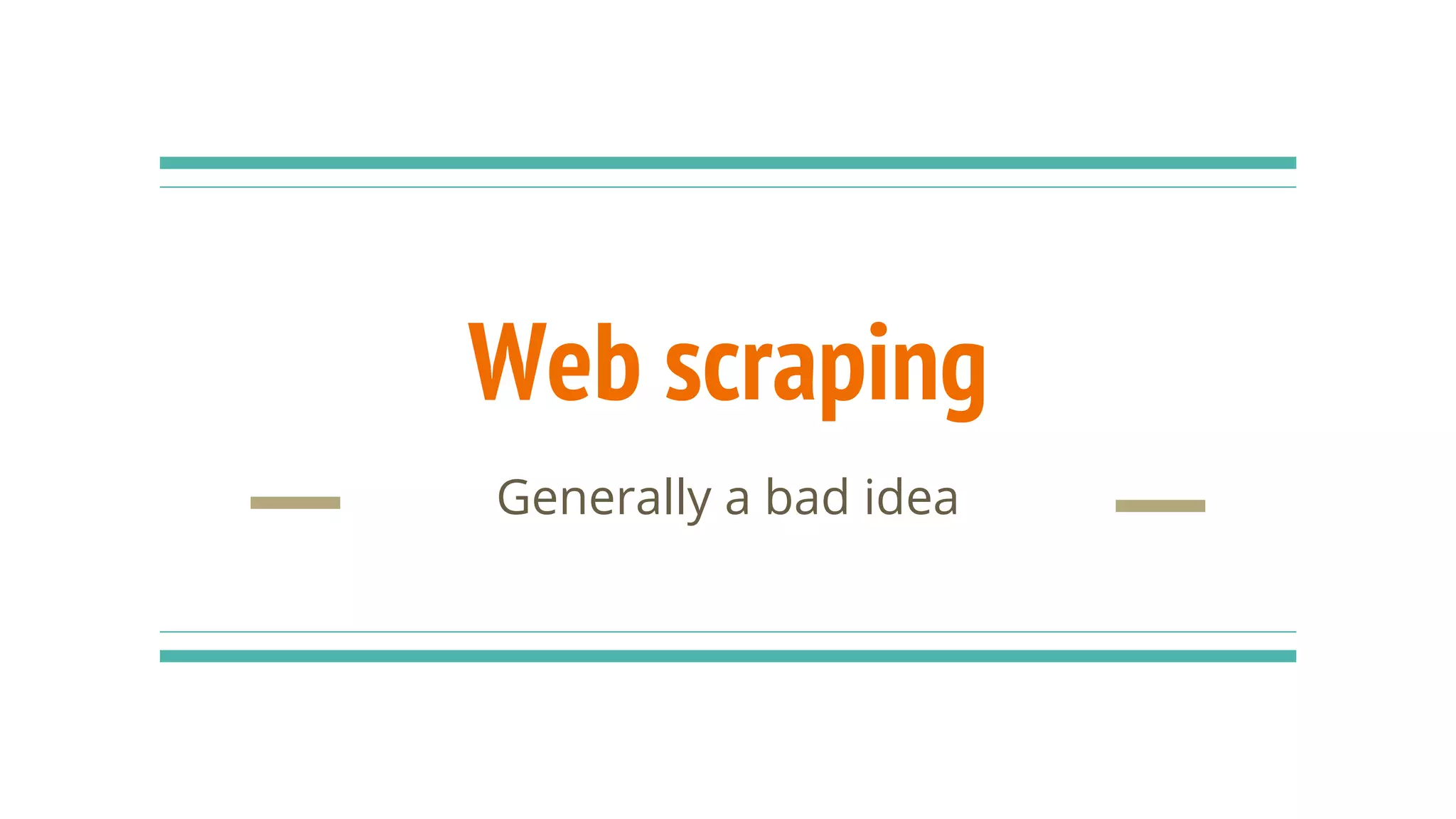Web scraping | PPT