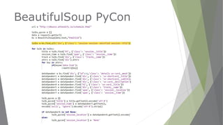 BeautifulSoup PyCon
 