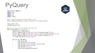 PyQuery
 