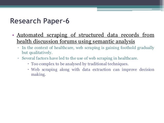 Web Scraping For Research