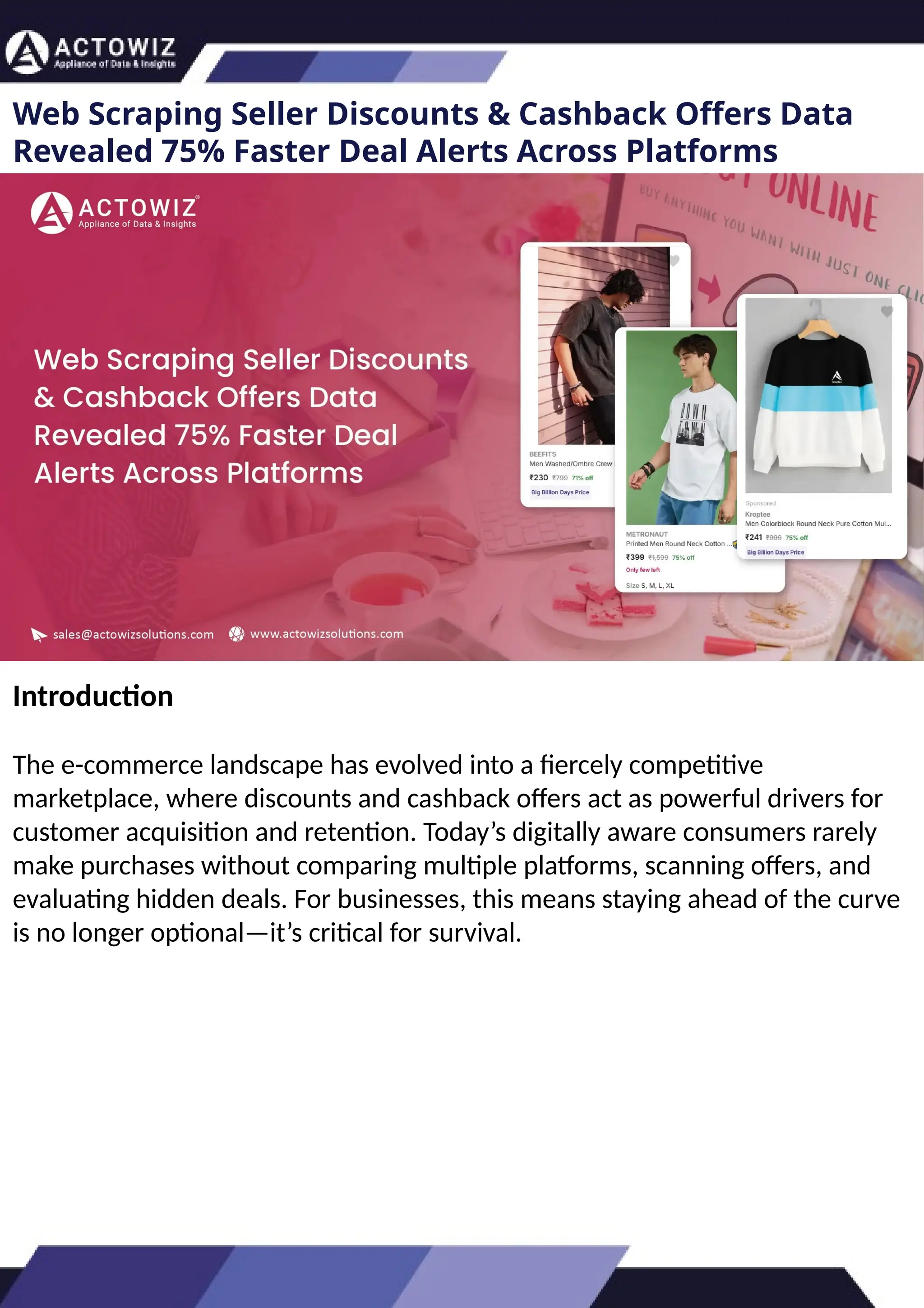 Web Scraping Seller Discounts Cashback Offers Data pptx Web Scraping Seller Discounts Cashback Offers Data pptx