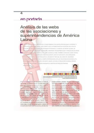 Analisis de webs de asociaciones y superintendencias de seguros en America Latina