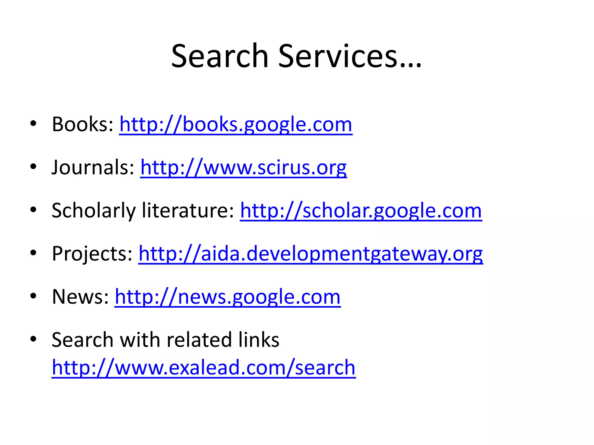 Targeted Searches – Discussions listsA  google targeted search  for discussions related to a particular topic