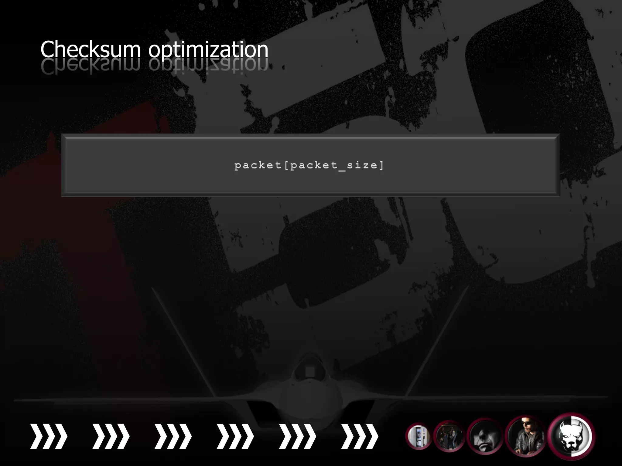 Checksum optimization
 