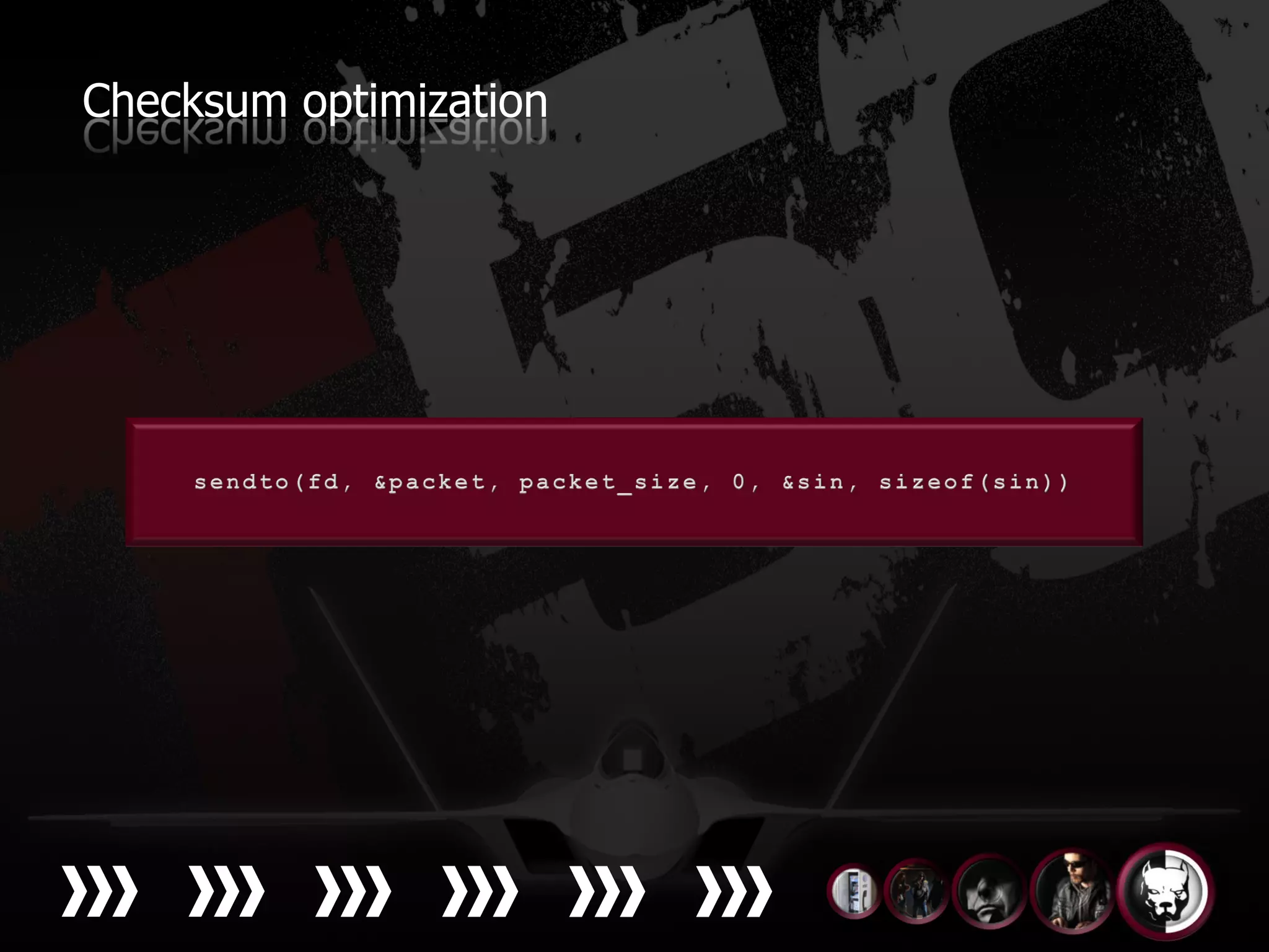 Checksum optimization
 