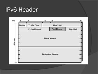 IPv6 Header
 