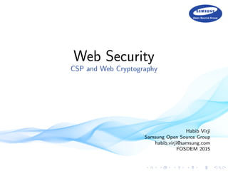 Web Security - CSP & Web Cryptography | PDF